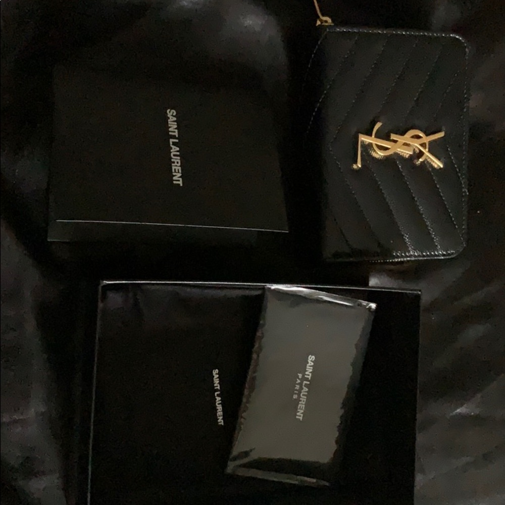 YSL Zip around wallet